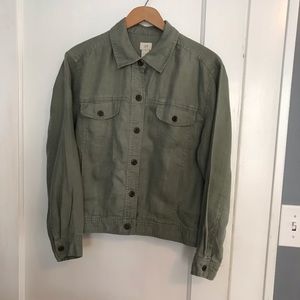 JJill Linen Jean Jacket